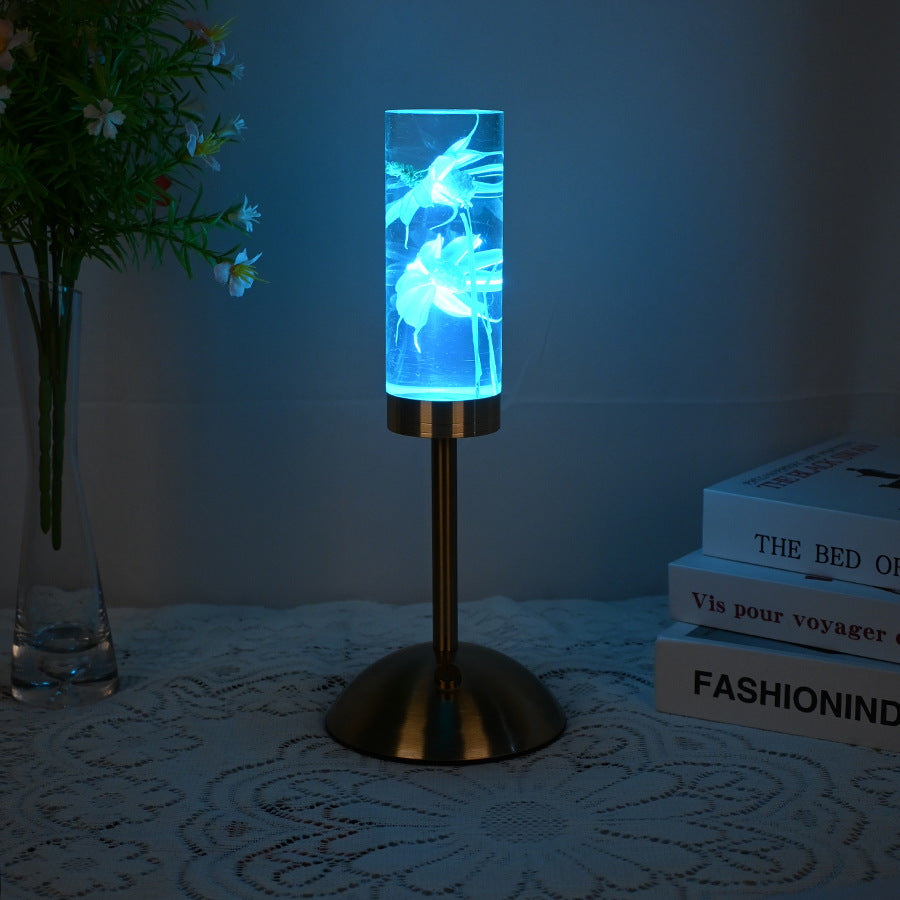 Daisy Eternal Flower Acrylic Table Lamp | Color-Changing LED | USB Rechargeable | Touch Control