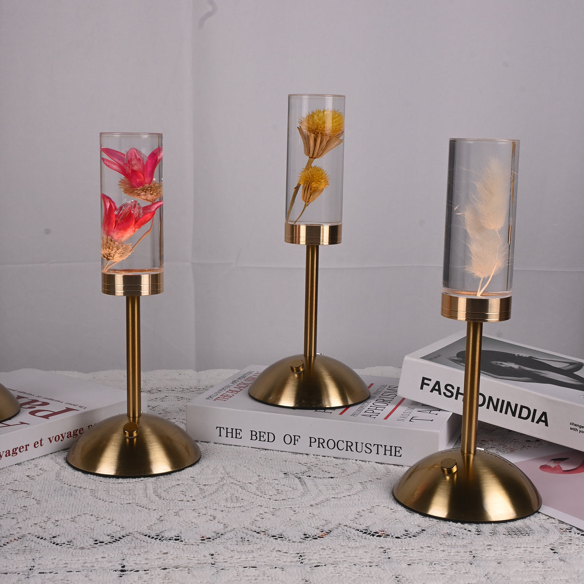 Daisy Eternal Flower Acrylic Table Lamp | Color-Changing LED | USB Rechargeable | Touch Control