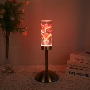 Lily Eternal Flower Acrylic Table Lamp | Color-Changing LED | USB Rechargeable | Touch Control