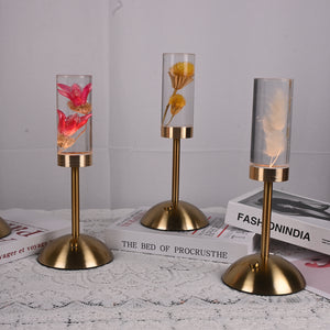 Wheat Ears Eternal Flower Acrylic Table Lamp | Color-Changing LED | USB Rechargeable | Touch Control