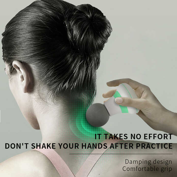 2 Pcs Yellow Mini Massage Gun | 6-Speed Muscle Relaxer | USB Rechargeable | Portable Fascia Massager for Home Use