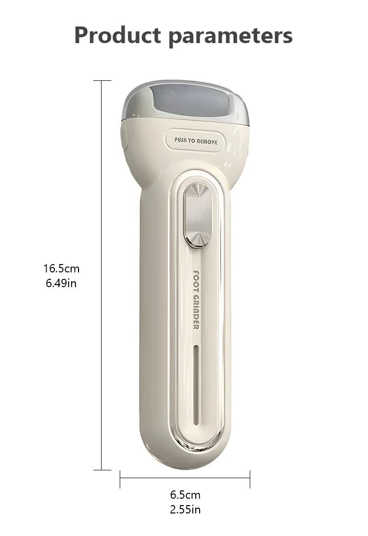 Light Purple Electric Foot Grinder with USB Charging | Dual-Speed Callus Remover for Smooth, Exfoliated Feet