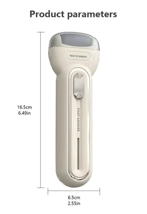 Light Green Electric Foot Grinder with USB Charging | Dual-Speed Callus Remover for Smooth, Exfoliated Feet