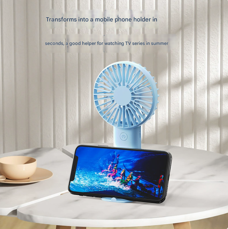 2 PCS White Portable USB Fan | 3 Speed Settings | Office, Desk & Travel