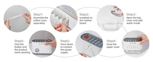 White Dynamic Color Changing Humidifier | Sound Control & Auto Shut-off