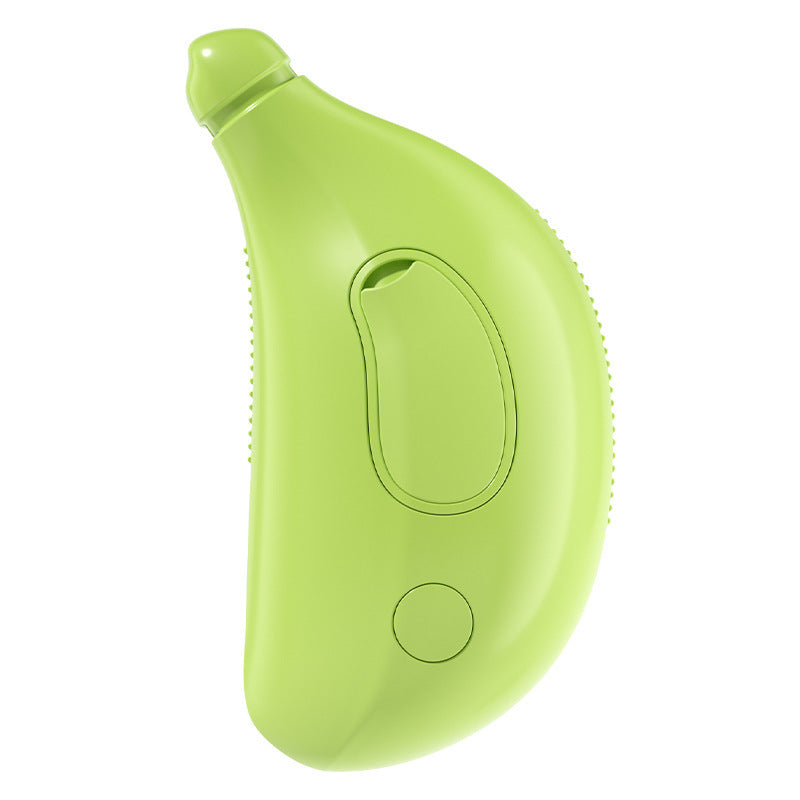 2 PCS Green Banana Electric Pet Brush | One-Click Spray, Massage & Hair Removal