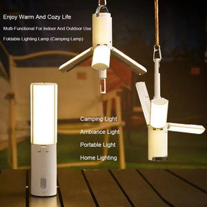 Foldable Camping Lantern | Multi-Functional Outdoor LED Tent Light | 3600mAh