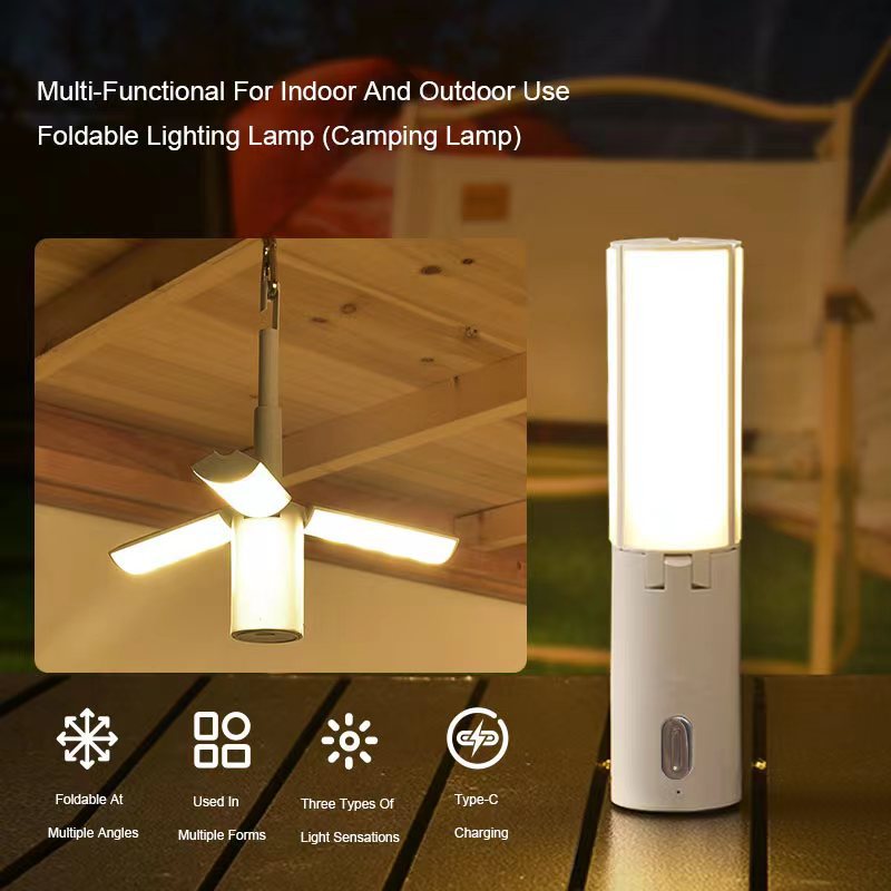 Foldable Camping Lantern | Multi-Functional Outdoor LED Tent Light | 3600mAh