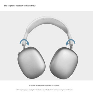 Blue Bluetooth Over-Ear Headphones | Mesh Headband | Wireless | Rotatable Earcups