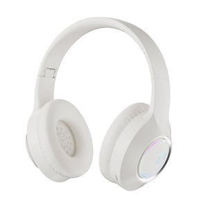 White Bluetooth 5.2 Headphones | Foldable | Adjustable Headband | TF Card | Wireless