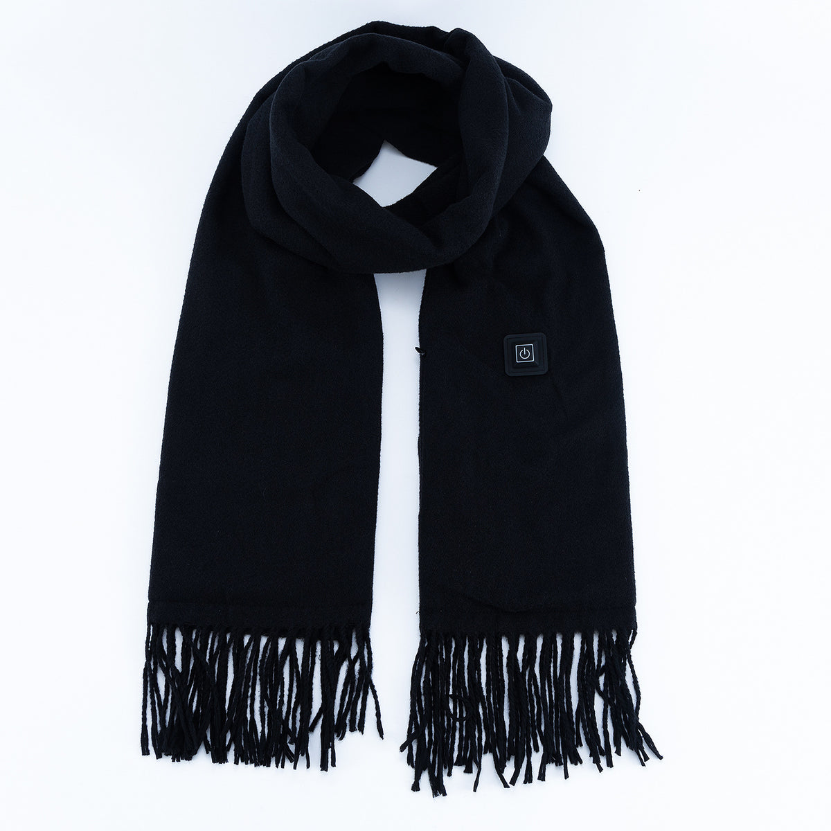 Black Heated Scarf | Electric Warming Scarf | Winter Outdoor Essential (Without Power Bank)