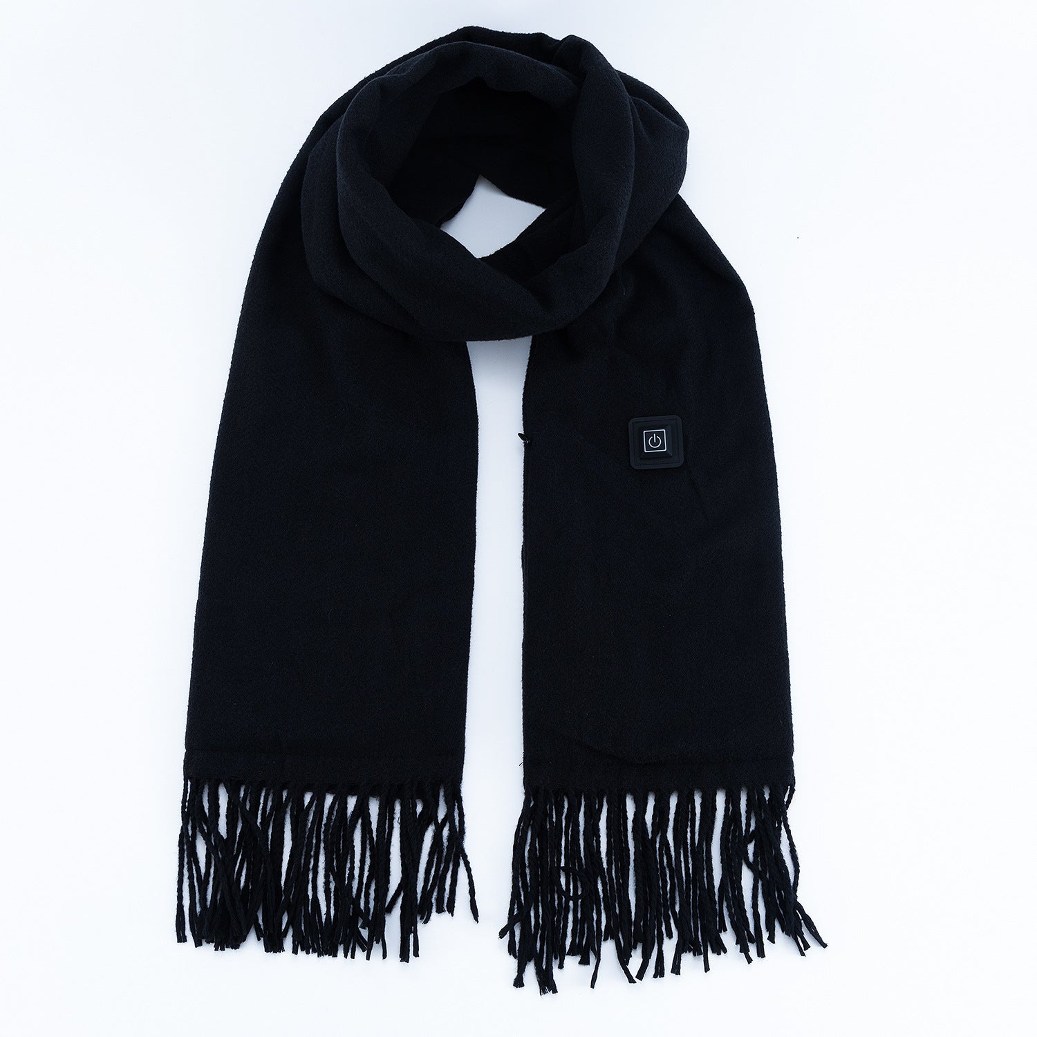 Black Heated Scarf | Electric Warming Scarf | Winter Outdoor Essential (Without Power Bank)
