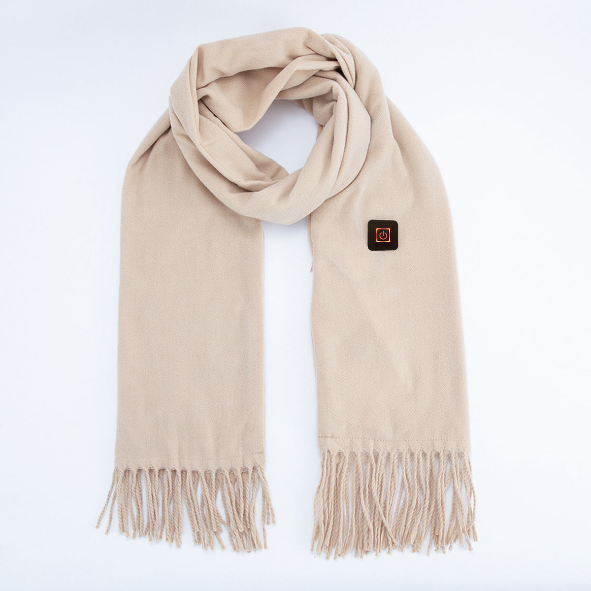 Khaki Heated Scarf | Electric Warming Scarf | Winter Outdoor Essential (Without Power Bank)