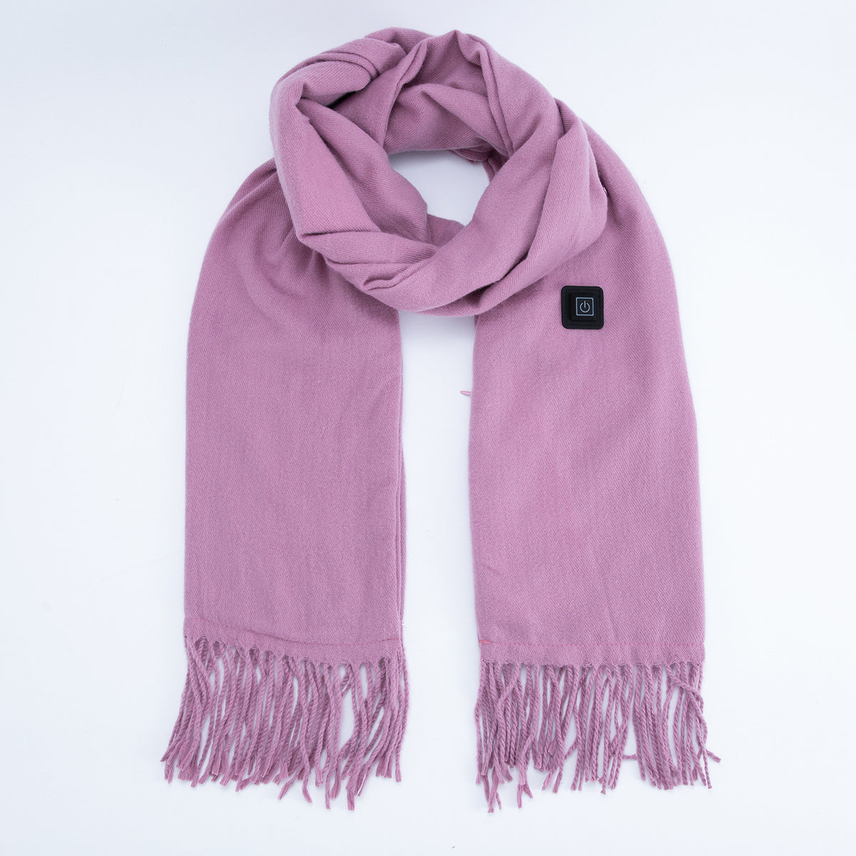 Dark Pink Heated Scarf | Electric Warming Scarf | Winter Outdoor Essential (Without Power Bank)