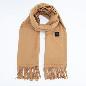 Camel Heated Scarf | Electric Warming Scarf | Winter Outdoor Essential (Without Power Bank)