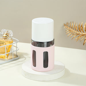 Round Pink 2-Piece 4-in-1 Travel Dispenser Set | Leakproof Refillable Bottles for Toiletries