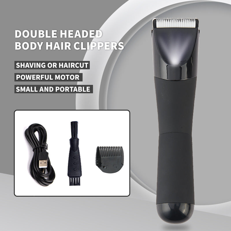 Black Electric Shaver for Women | Painless Hair Remover with USB Charging