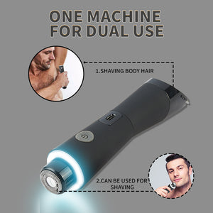 Black Electric Shaver for Women | Painless Hair Remover with USB Charging