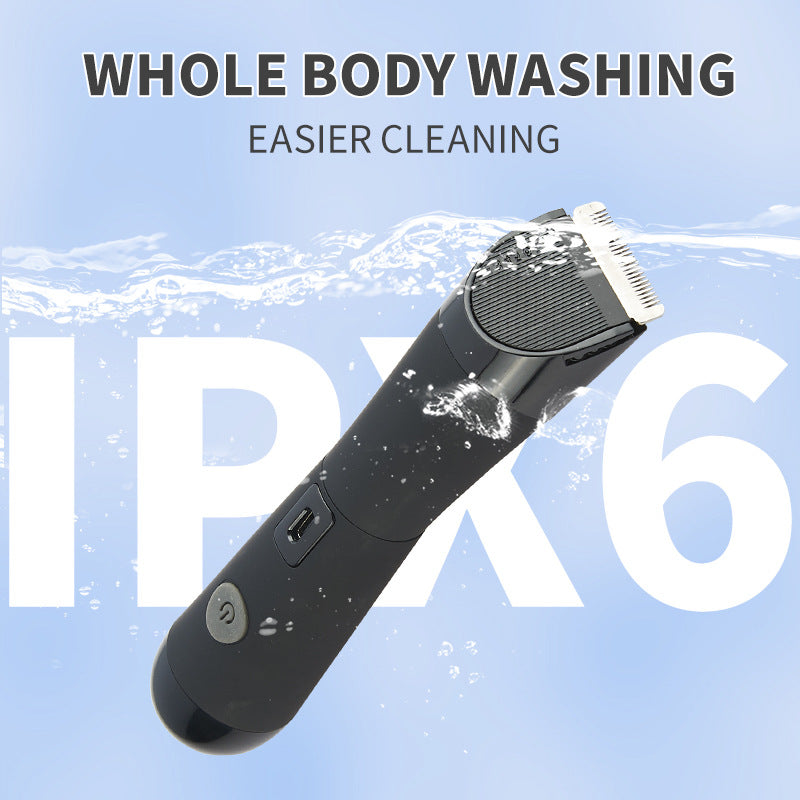 Black Electric Shaver for Women | Painless Hair Remover with USB Charging