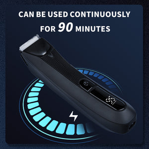 Dual Blades Men's Body Hair Scissors | USB Rechargeable | Waterproof with LED Light