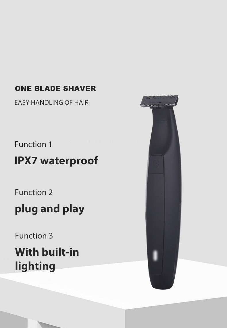 One Blade Electric Shaver for Men | Safe for Sensitive Areas | Wet/Dry Use