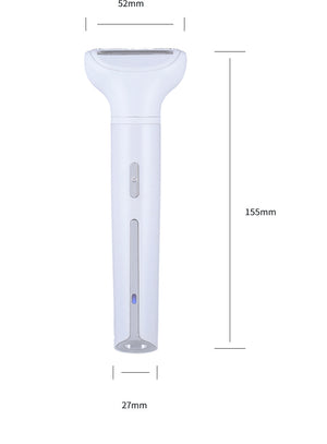 White 5-in-1 Electric Shaver for Women | Versatile Hair Remover for Face & Body