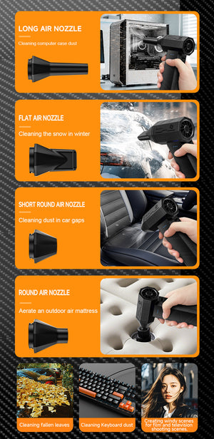 Portable Air Blower | Multi-Use | Computer | Car | Outdoor Inflatables