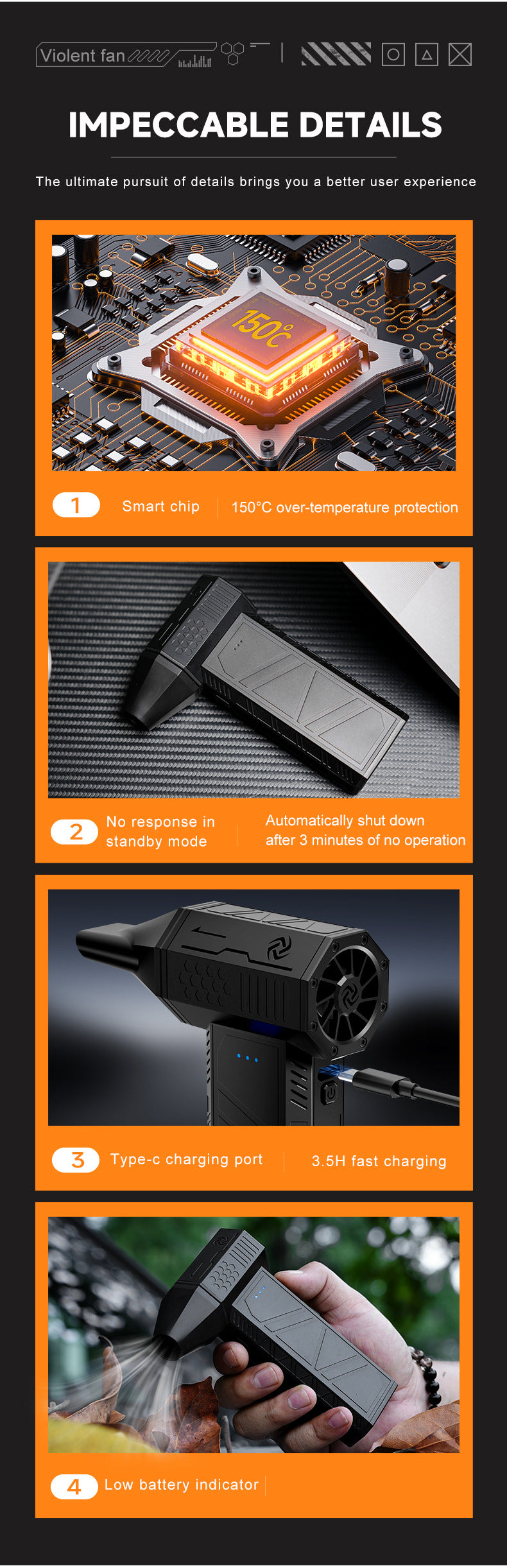 Portable Air Blower | Multi-Use | Computer | Car | Outdoor Inflatables