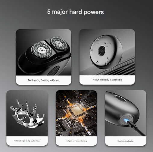 Portable Electric Shaver | Pocket Size | USB Charging | Close Shave