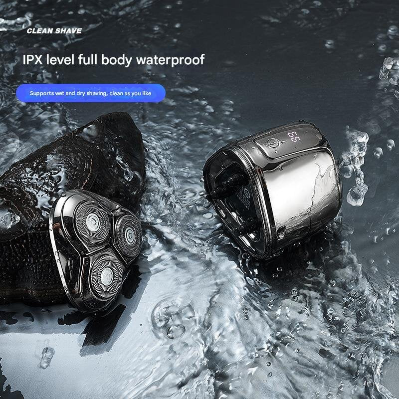 Black Mini Electric Shaver for Men | Portable & Rechargeable Razor for Travel