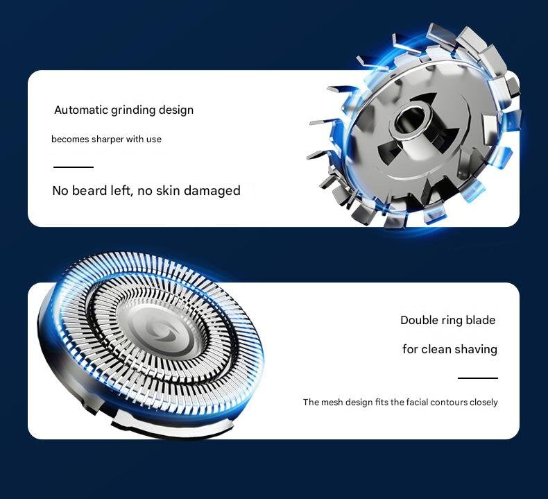 Black Mini Electric Shaver for Men | Portable & Rechargeable Razor for Travel