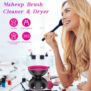 Black Electric Makeup Brush Cleaner | Fast & Deep Cleaning | USB Powered