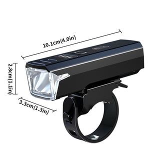 Bike Headlight | Rechargeable LED Bicycle Front Light | 85° Floodlight | Battery Display Model