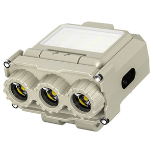 Beige Rechargeable LED Headlight | Cap Light | Long Lasting | Camping Light