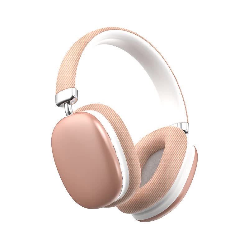 Pink Wireless Bluetooth Headphones | Over-Ear | Deep Bass | Foldable | Long Battery Life