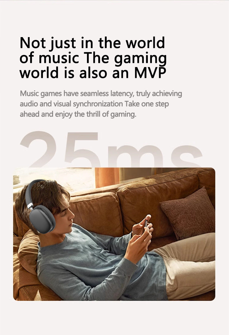 Pink Wireless Bluetooth Headphones | Over-Ear | Deep Bass | Foldable | Long Battery Life