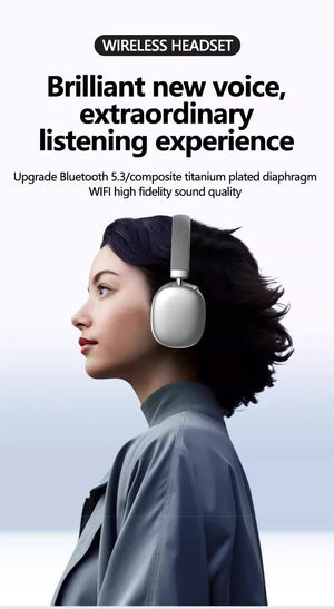 Black Comfortable Over-Ear Headphones | Hi-Fi Sound | Long Battery | Swivel Control