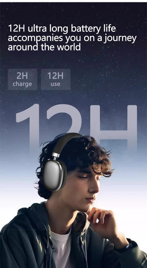 Green Comfortable Over-Ear Headphones | Hi-Fi Sound | Long Battery | Swivel Control