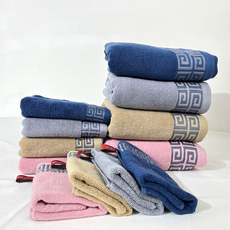 Pink Luxury Cotton Towel Set | 6-Piece | Highly Absorbent Bath & Hand Towels