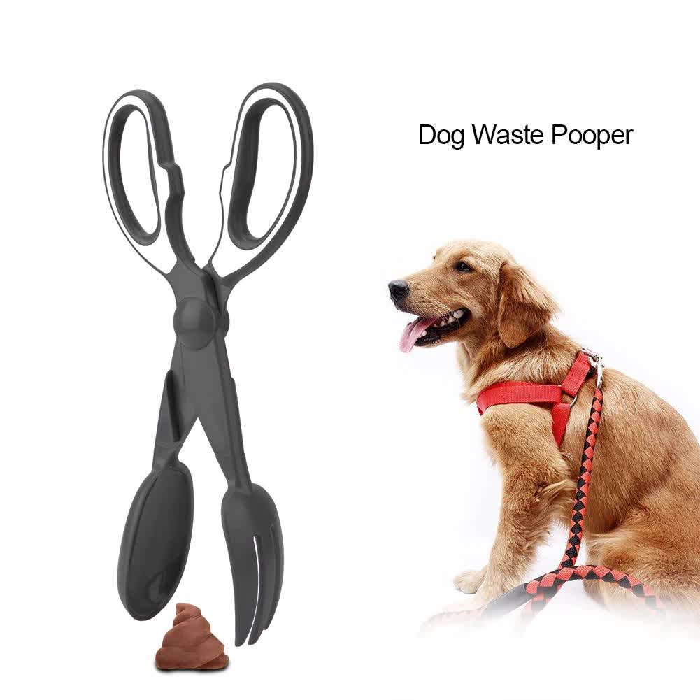 2 Pcs Blue Pet Poop Scooper with Long Handle | Durable Plastic Waste Picker for Dogs & Cats