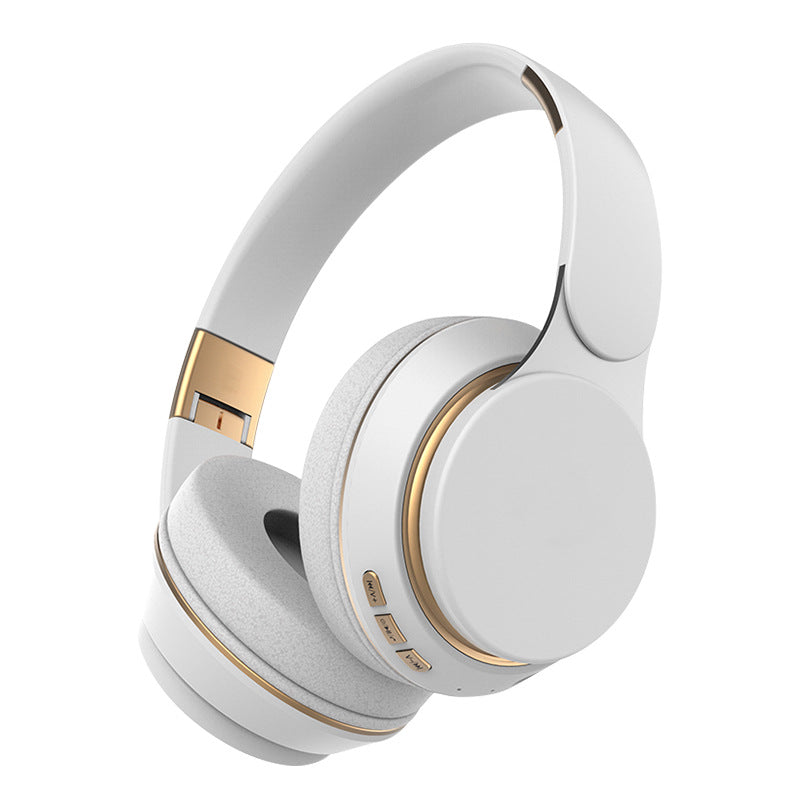 White Wireless Bluetooth Headphones | Noise Reduction | Heavy Bass | Long Battery Life | TF Card Support