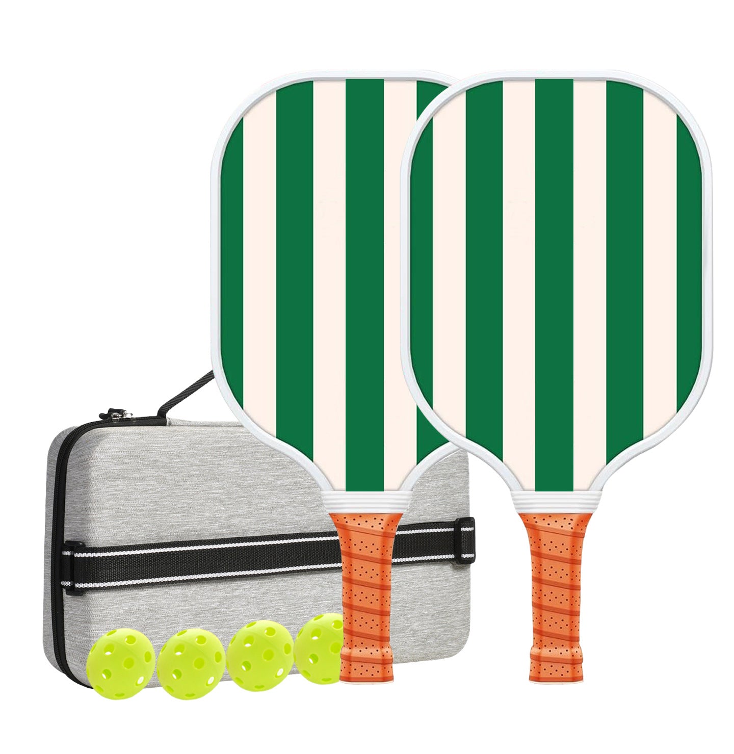 Carbon Fiber Pickleball Paddle Set | T700 | 2 Paddles + 4 Balls + Carry Bag | Set 4