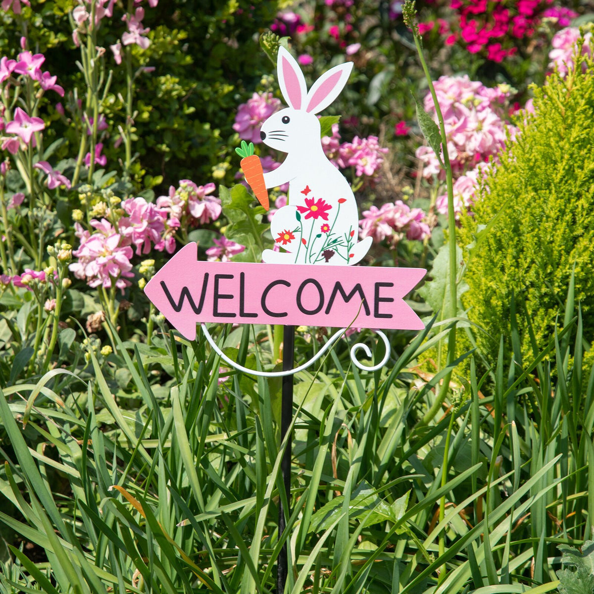 Garden Stakes | Rooster Metal Design | Colourful Welcome Yard Decor