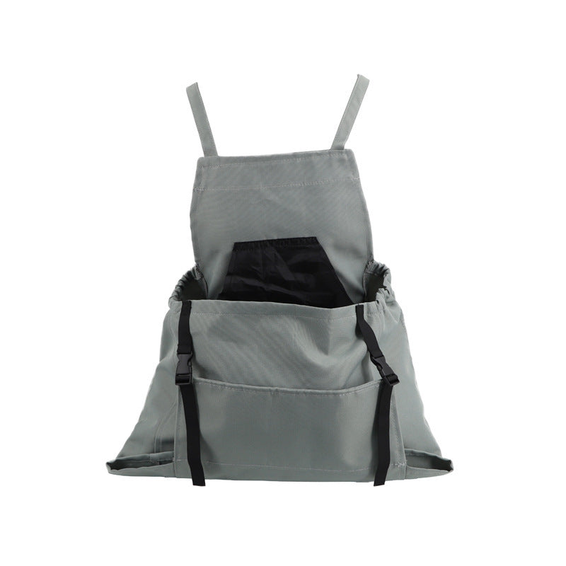 Garden Harvesting Apron | Waterproof Oxford Cloth | Quick Release Pouch | Grey