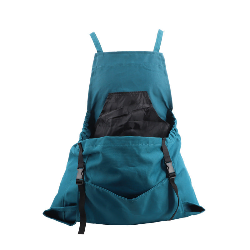 Garden Harvesting Apron | Waterproof Oxford Cloth | Quick Release Pouch | Green