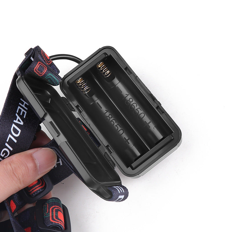 Rechargeable White Laser Headlamp | Long-Range Zoomable Headlight | Night Fishing & Hiking