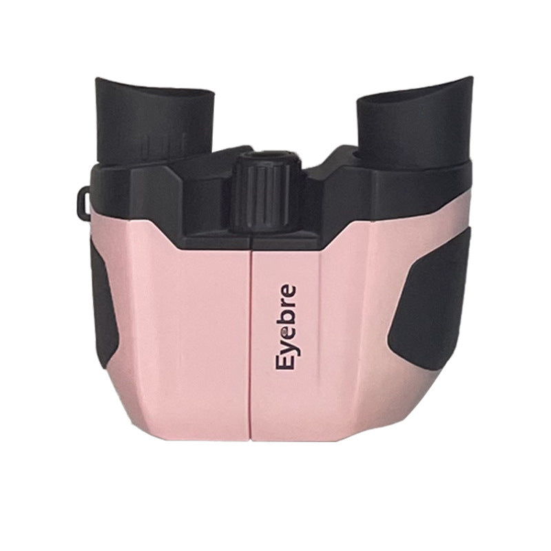 Pink Matte Finish 10x22 Kids Binoculars | Multi-Color Compact High-Definition Telescope | Outdoor Adventures & Concerts