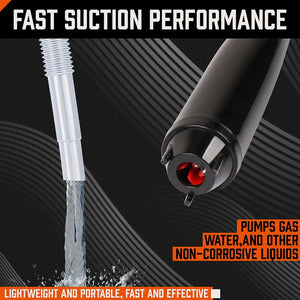 Battery-Powered Electric Oil Pump | 46x11x6cm | Fuel Extraction Pump for Car Fuel Tanks