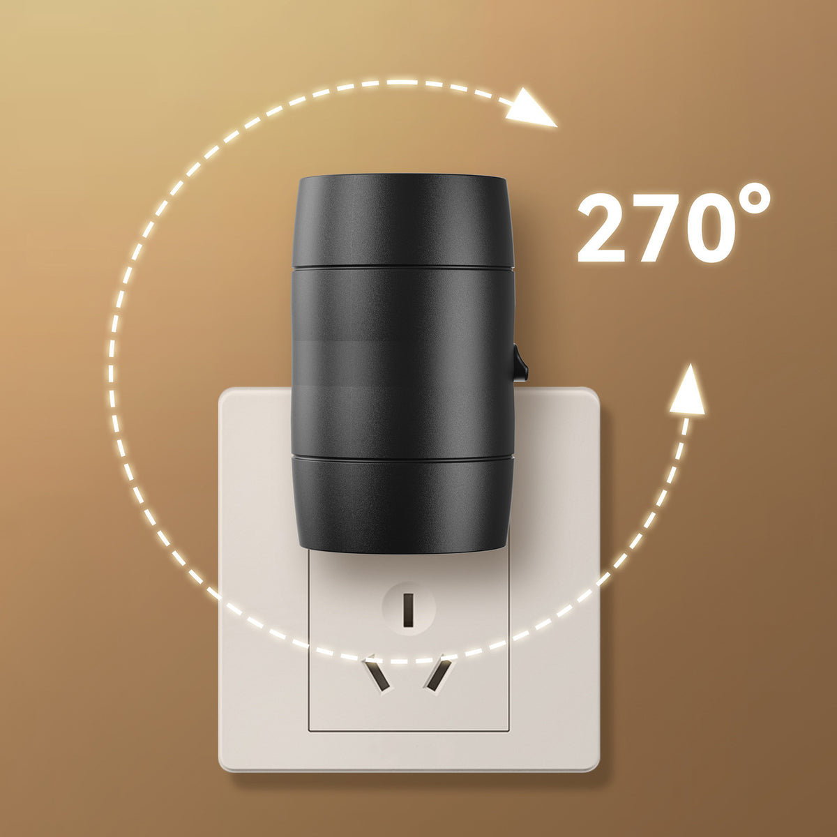 Adjustable Brightness Plug-In Night Light | Rotatable Motion Sensor Light | Hallway, Living Room, Bedroom