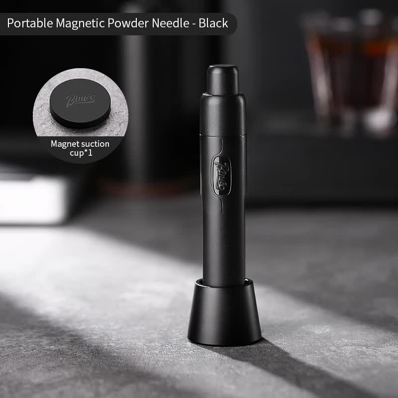 Telescopic Magnetic Coffee Tamper Needle | Black | Stainless Steel | Espresso Tool